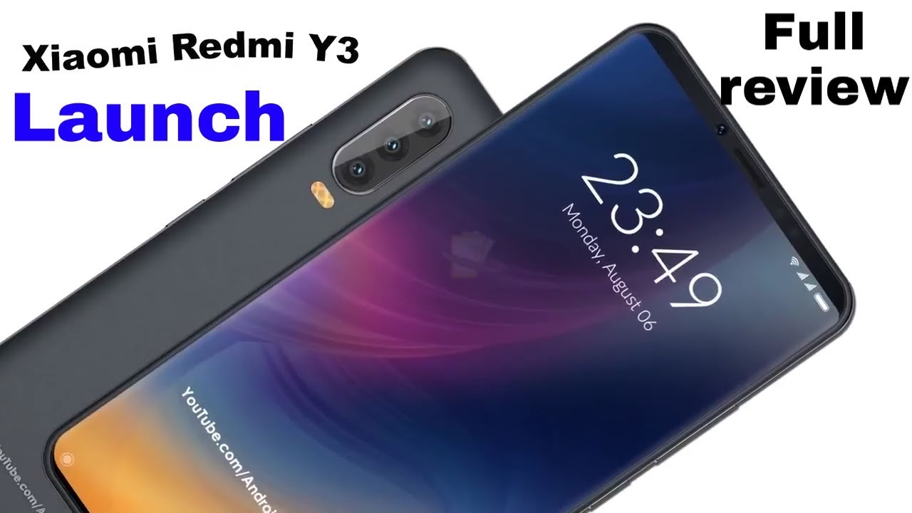 redmi y3 mobile launch date