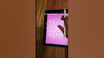 Create Pink MANDALA in PROCREATE  #procreate #mandala #easy #art #diy  #pastelart #drawing