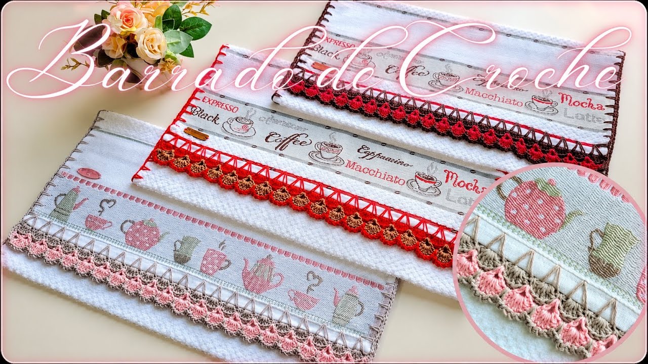 Borders様 リクエスト 10点 まとめ商品 Easy and economical crochet edging for dish towels. By Vanessa