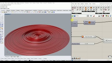 Controlling a surface and creating waves with firefly grasshopper