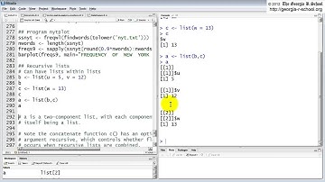 Introduction to R Programming: List Data Structures (2 of 5)