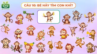 KIDS TEST YOUR EYES - ANIMAL THEME | Fun game for kids | Kids look quickly and find the correct a... screenshot 3