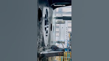 High-precision machining close-up on oversize part for mining #asmr #usinage #cnc #satisfying #hbm