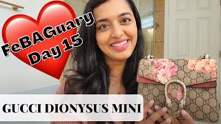 GUCCI DIONYSUS MINI *what fits?* |  FeBAGuary Day 15  |   DAILY handbag videos