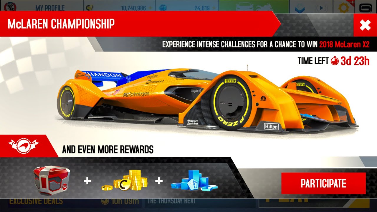 Asphalt 8, THE NEW KING 2018 McLaren X2, First Look