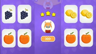 フルーツのマッチング | 子供向けのシンプルで簡単なゲーム | 遊びながら学ぼう | screenshot 4