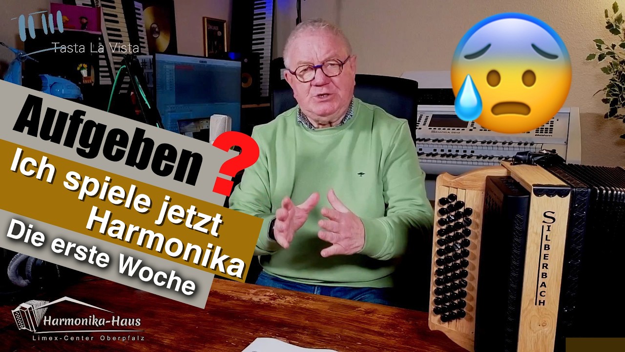 Schon aufgeben? Ich spiele jetzt  (noch) Harmonika