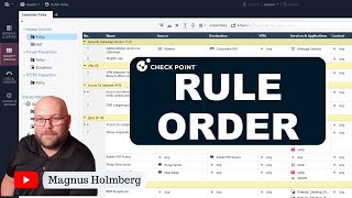 Check Point R81.X - Crash Course - SmartConsole Part1 - Rule order