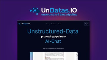 UnDatas.IO Lifetime Deal: Unstructured data pipeline | Oncely