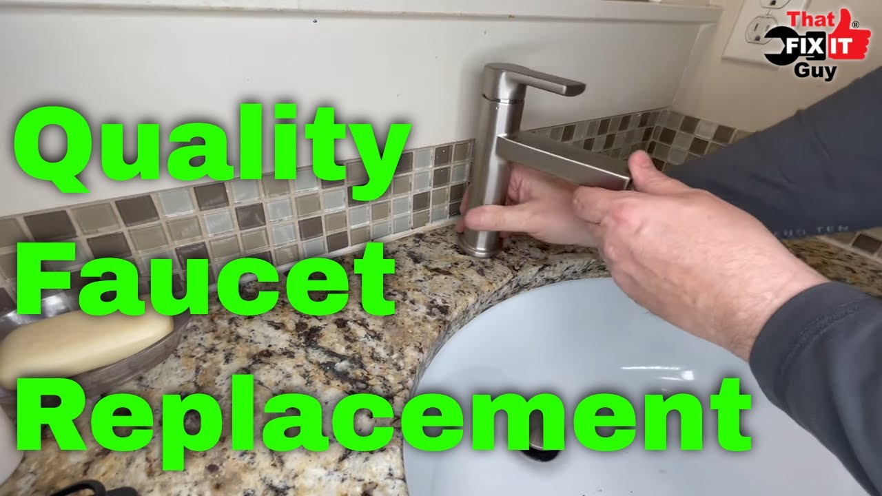 Replacing A Dripping Bathroom Faucet YouTube