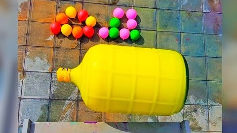 🎈Breaking Glass Bottles and Balloon drops - Crushing Crunchy & Soft Things🔥🍾💥