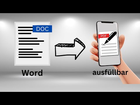 Video: Wie speichere ich ein ausfüllbares PDF?