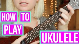 Video thumbnail of "How to play UKULELE with 3 EASY chords!"