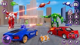 Flying Police Car Simulator 3D | Crazy Sky Chase & Crime Mission screenshot 4