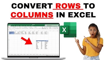 How to Convert Rows Into Columns in Excel