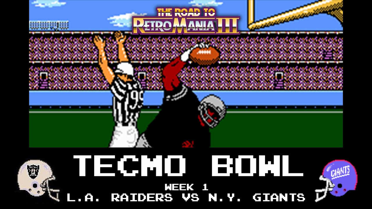 Tecmo Bowl Week 1 LA v NYG YouTube