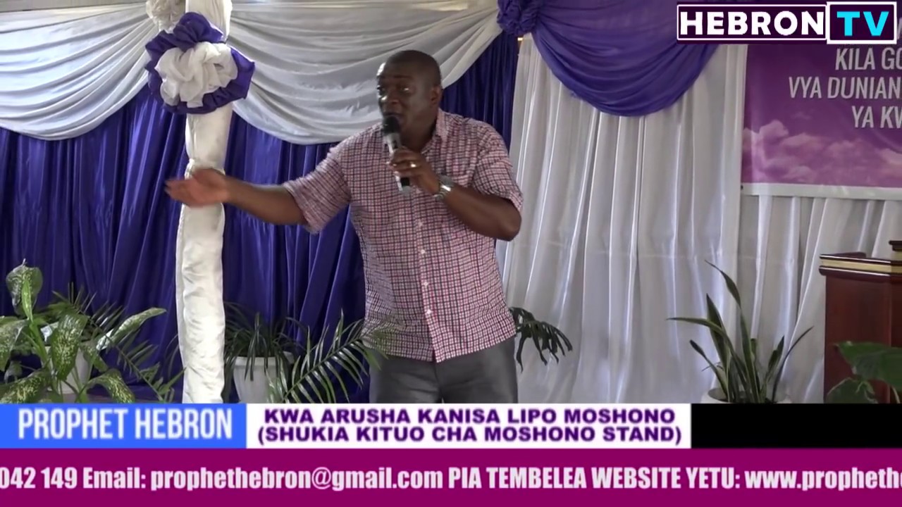 NABII HEBRON AWATAKA VIONGOZI WA DINI KUKEMEA DHAMBI YA UZINZI ILI KUZUIA MAAMBUKIZI YA UKIMWI