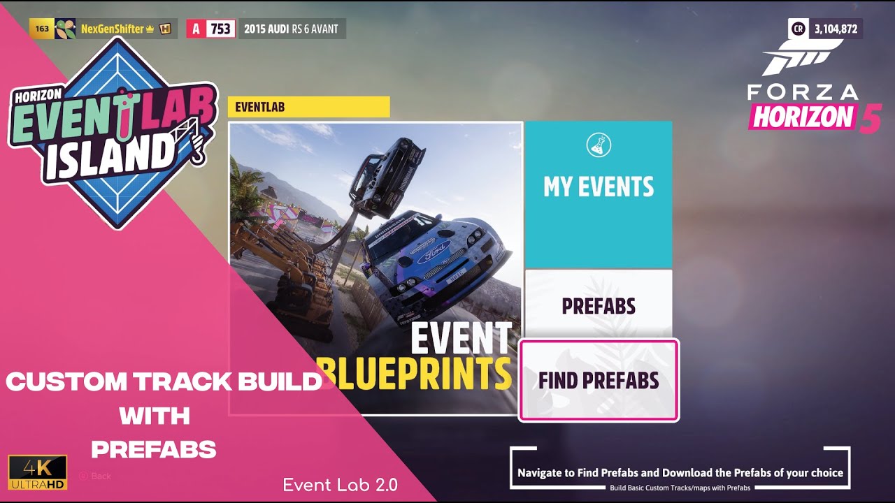 Event Lab2.0 Basic Custom Map / Track Build with Prefabs