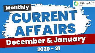 Monthly Current Affairs 2021 - January and December | Current Affairs 2021