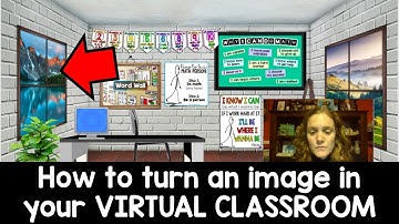 How to turn an image for a VIRTUAL CLASSROOM side wall