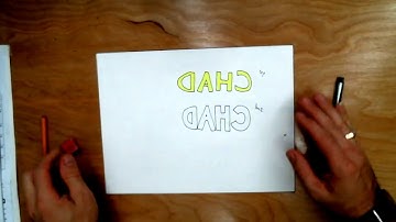 How to draw Block letters chad brown