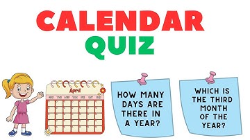 Calendar Quiz Game for Kids | Guess the Days, Weeks, and Months of the Year | Quiz Time