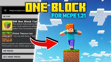 How to Download One Block Map in Minecraft Pocket Edition 1.21 (Hindi Tutorial)