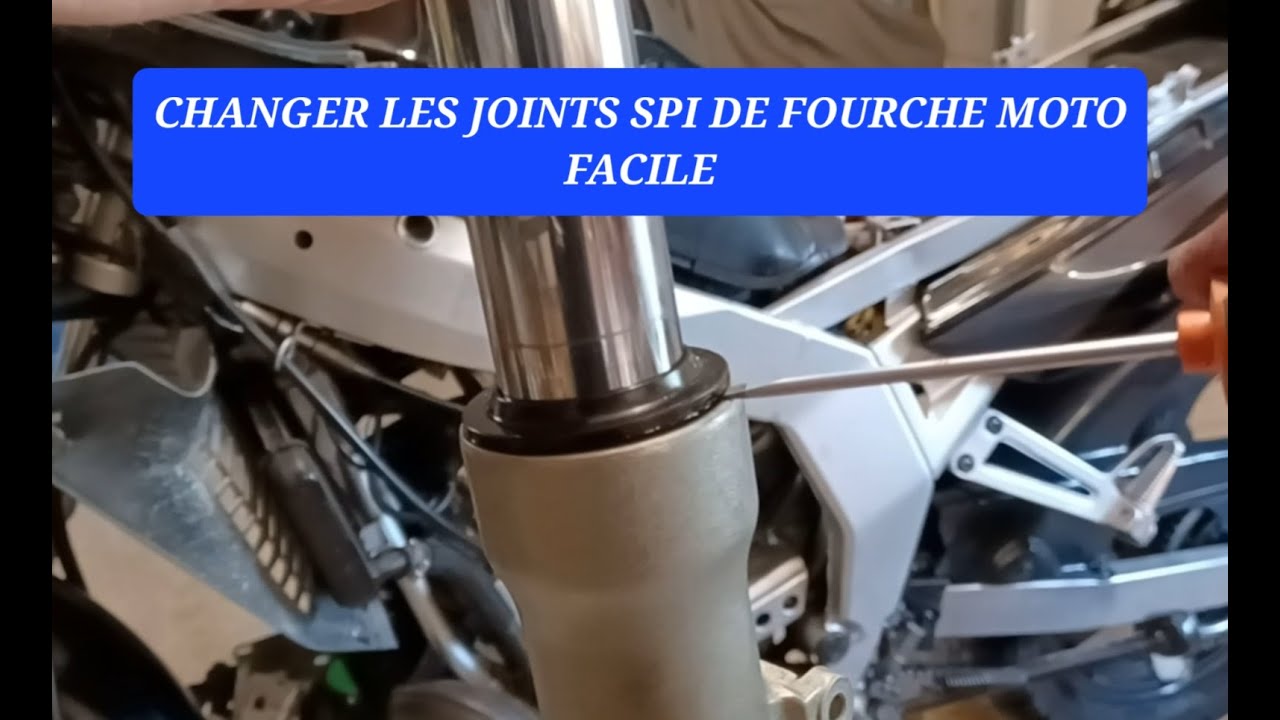 Comment changer des joints spi de fourche moto 