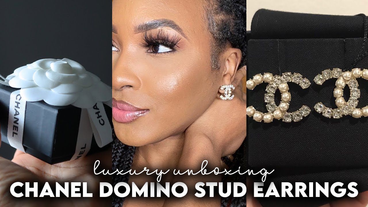 LUXURY UNBOXING  CHANEL DOMINO STUD EARRINGS + HOW TO PURCHASE