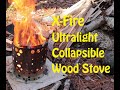 Xfire ultralight collapsible wood stove