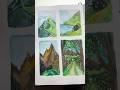 Paisaje en acuarela rápido #art #arteparaprincipiantes #arte #aprendiendoadibujar