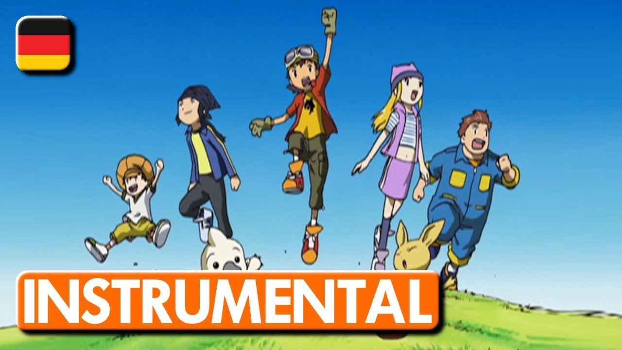 🇩🇪 Flieg um die Welt Instrumental · Digimon Frontier Outro 1