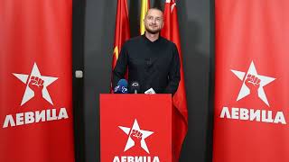 картинка: Втора прес конференција на Левица со информациите од текот на пребројувањето на гласовите за ЛИ 2025