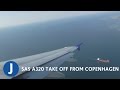 SAS A320 Take off from Copenhagen Airport