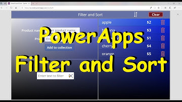 Powerapps: Filter and sort gallery items