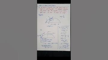 Projectile motion important questions for neet | Video explanation link in description#shorts #neet
