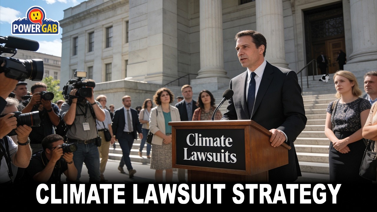 Another lawsuit from climate activists against big oil seems all too familiar. What is the endgame? Do these lawsuits warrant their effort and cost? PowerGab Hosts Jake Fogleman and Amy Cooke discuss another reason climate lawfare happens with the executive director of the Prime Mover Institute Russ Greene.

Show Notes:
https://manhattan.institute/article/amicus-brief-suncor-energy-v-county-commissioners-of-boulder-county-2
https://ijr.com/exclusive-colorado-faces-new-challenge-in-bid-to-set-climate-policy-for-entire-country/