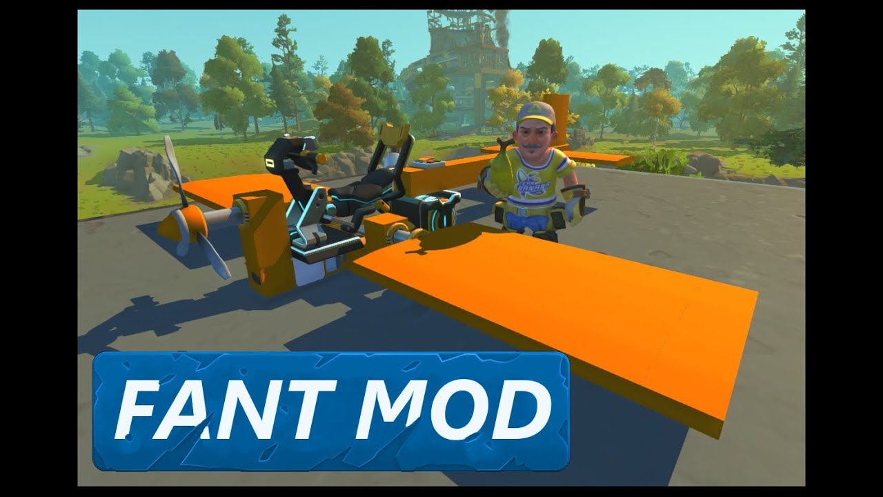 Scrap Mechanic Survival | How to Build a Fant Mod Plane - Basics