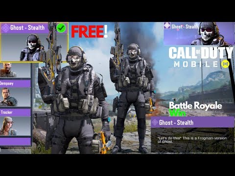 Call Of Duty Mobile Task Force 141 Event Ghost Stealth Frogman Free Skin Cod Mobile Task Force 141 Warzone Br Win 1st Youtube