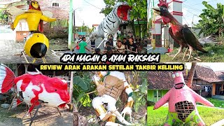 Ada Macan & Ayam Raksasa. Review Arak Arakan Pasca Takbir Keliling Idul Fitri 2024