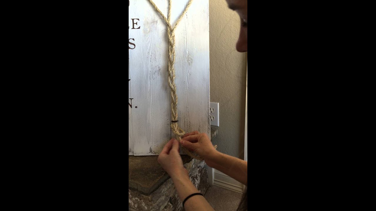Instructions To Tie Off Braid YouTube Instructions To Tie Off Braid YouTube