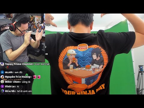 Ăn Burger trúng Áo Naruto?