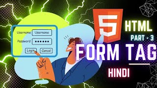 HTML Form Button & Fieldset Tag Tutorial in Hindi / Part III