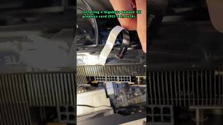 Installing a Gigabyte Radeon RX graphics card (PCI-E 5.0 x16) #gpu #pc #hardware