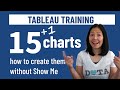 Tableau Charts Tutorial for Beginners - Create 15 + 1 charts in Tableau without Show Me | sqlbelle