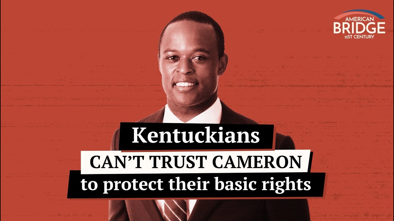 Kentuckians Can't Trust Daniel Cameron To Protect Their Basic Rights. # ...