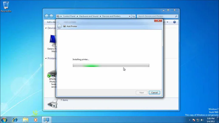 Adding IP (TCP/IP) Printer to Windows 7 / Microsoft Server 2008 R2 [Step by Step Guide] [How to]