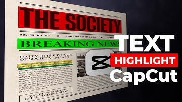 How to HIGHLIGHT TEXT in CapCut PC