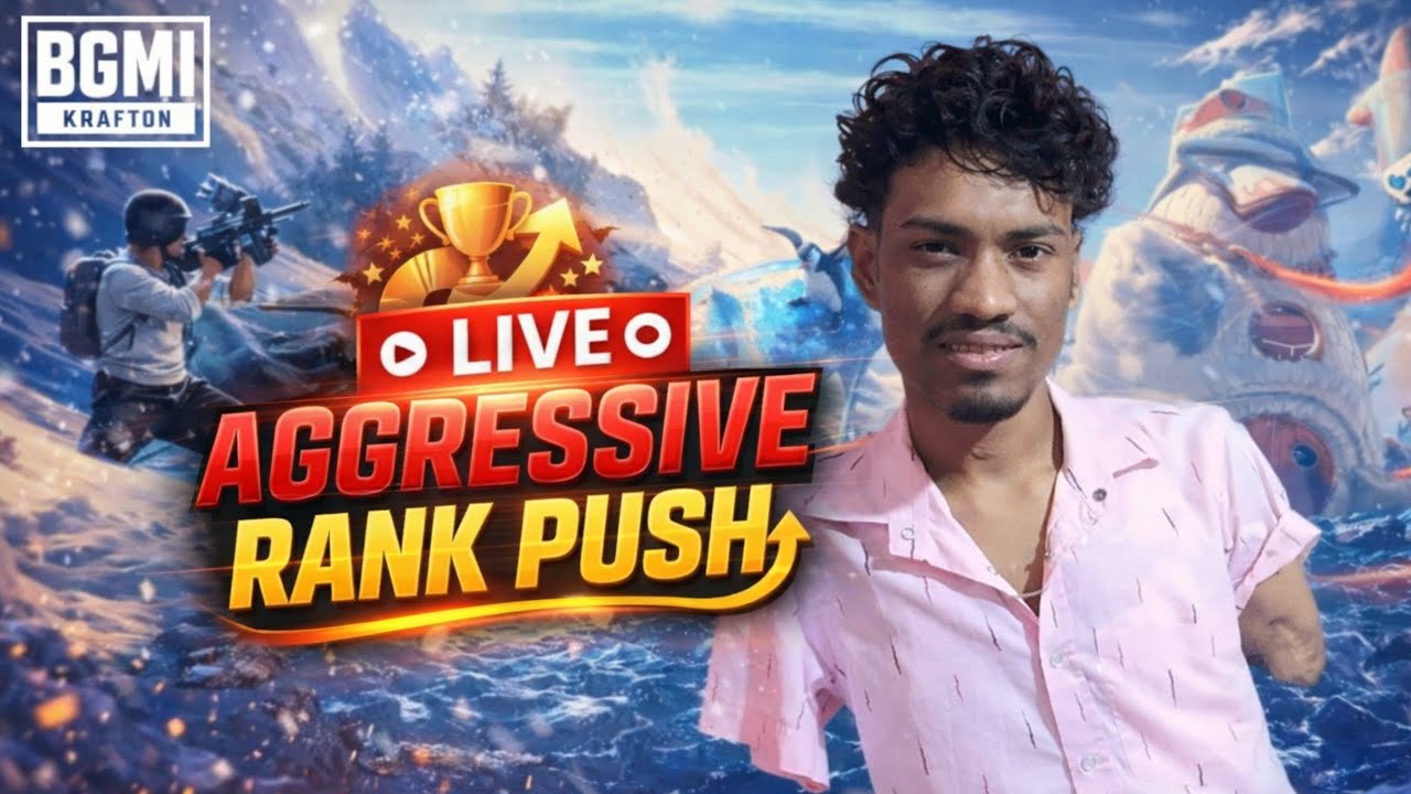 Bgmi Shorts live stream || BgmiRankpush With Tongue | 