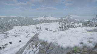 [作業用 / 環境音] 雪山の山頂から広大な白銀の世界を見下ろす [The Quinfall]